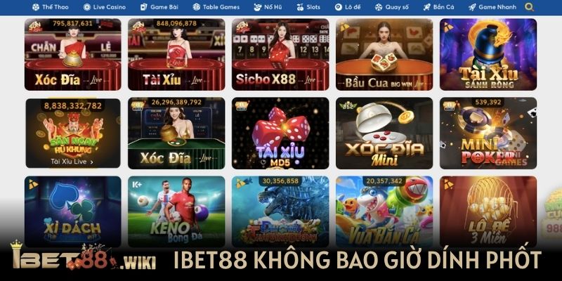 IBET88 không bao giờ dính phốt