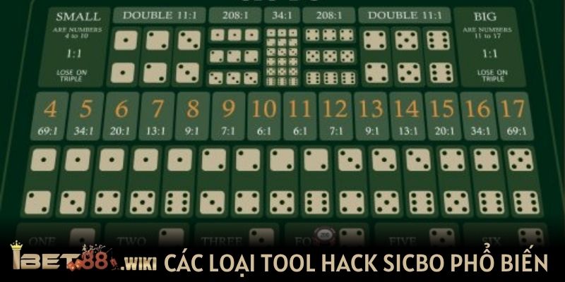 Các loại tool hack Sicbo phổ biến