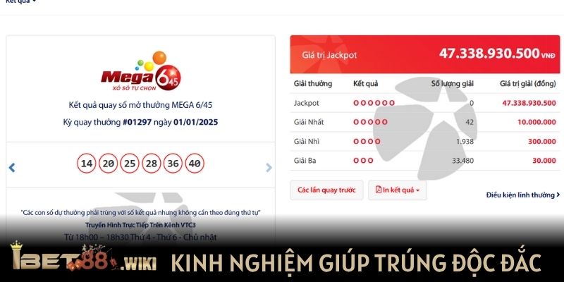 Kinh nghiệm chơi giúp trúng độc đắc